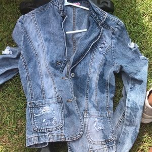 Distressed Jean Jacket